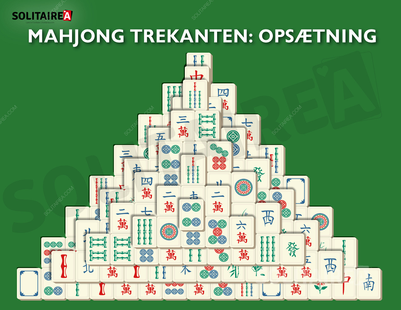 Mahjong Trekanten - det trekantede layout