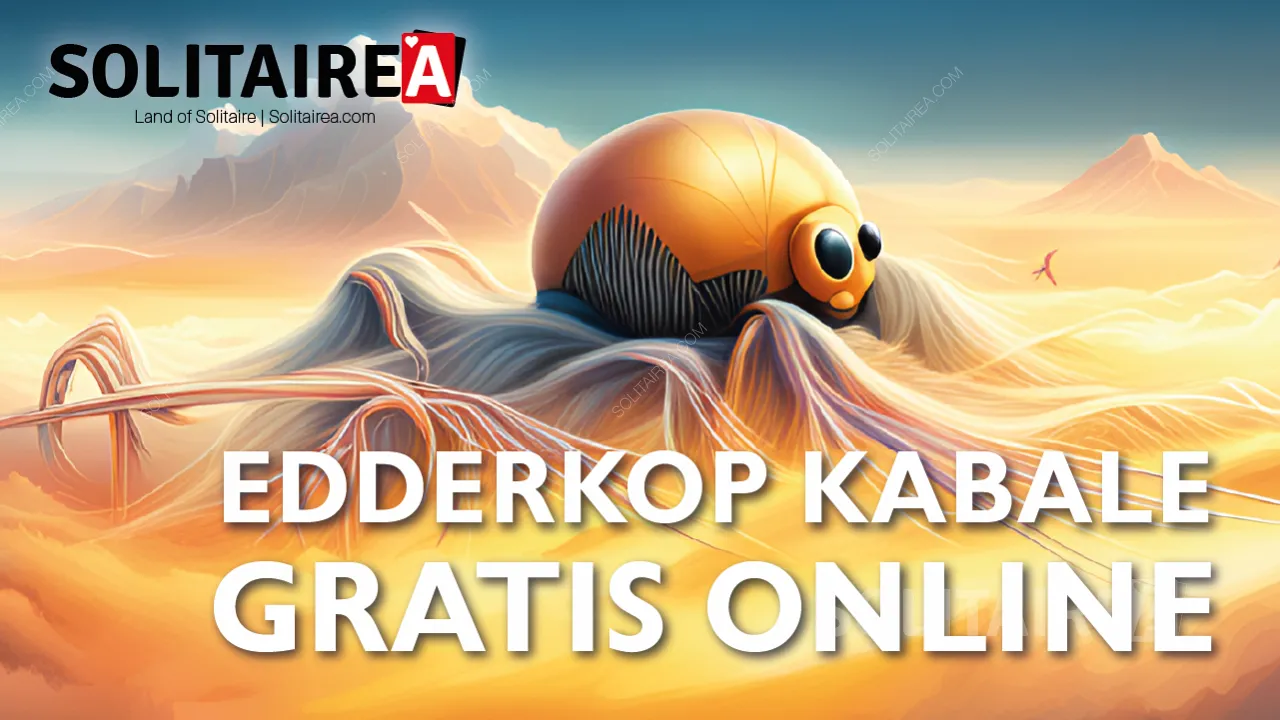 Spil Edderkop Kabale gratis online med flere sværhedsgrader (spider solitaire).